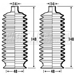 Steering Rack Boot FIRST LINE FSG3373 FIRST LINE