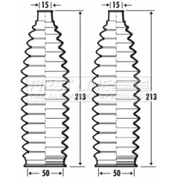 Steering Rack Boot FIRST LINE FSG3376 OE Ref 4553528030