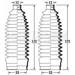 Steering Rack Boot FIRST LINE FSG3378 OE Ref 4553552030