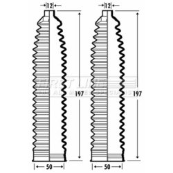 Steering Rack Boot FIRST LINE FSG3380