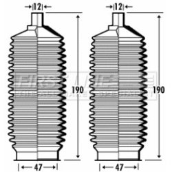 Steering Rack Boot FIRST LINE FSG3383