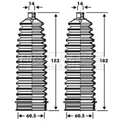 Steering Rack Boot FIRST LINE FSG3386 OE Ref 482030001R