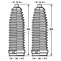 Steering Rack Boot FIRST LINE FSG3390 OE Ref 77364341