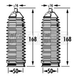 Steering Rack Boot FIRST LINE FSG3393 OE Ref D8203-1KA0A