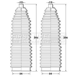 Steering Rack Boot FIRST LINE FSG3404 OE Ref 482036715R