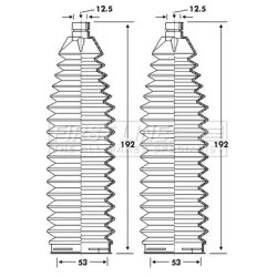 Steering Rack Boot FIRST LINE FSG3408 OE Ref 1648322380