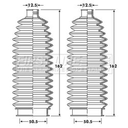 Steering Rack Boot FIRST LINE FSG3410 OE Ref GS1D32125