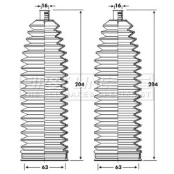 Steering Rack Boot FIRST LINE FSG3416 OE Ref 32106779622