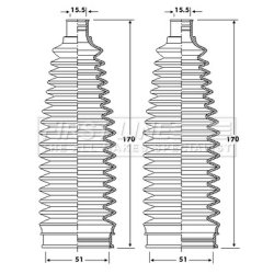 Steering Rack Boot FIRST LINE FSG3418 OE Ref BP4L3212X