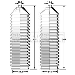 Steering Rack Boot FIRST LINE FSG3429 OE Ref 1543819