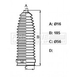 Steering Rack Boot FIRST LINE FSG3430 OE Ref 4066.95 FIRST LINE