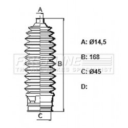 Steering Rack Boot FIRST LINE FSG3439 OE Ref 34137AG010