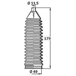 Steering Rack Boot FIRST LINE FSG3442 OE Ref 93742564