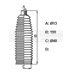 Steering Rack Boot FIRST LINE FSG3449 OE Ref 093181234