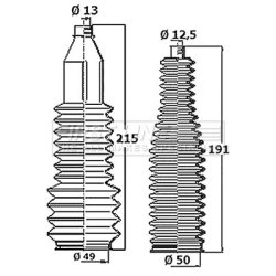 Steering Rack Boot FIRST LINE FSG3456 OE Ref Q0012250V2002000000