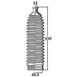 Steering Rack Boot FIRST LINE FSG3457 OE Ref 6Q0423831A