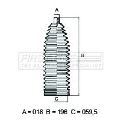 Steering Rack Boot FIRST LINE FSG3458 OE Ref 4066A0