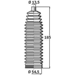 Steering Rack Boot FIRST LINE FSG3466 OE Ref 406683