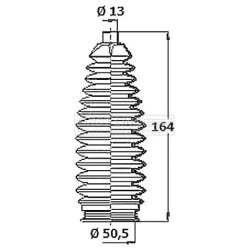 Steering Rack Boot FIRST LINE FSG3468 OE Ref 83534SMA003