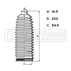 Steering Rack Boot FIRST LINE FSG3496 OE Ref 56528D7000