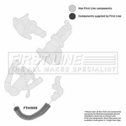 Charge Air Hose FIRST LINE FTH1005 OE Ref 55184653