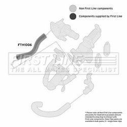Charge Air Hose FIRST LINE FTH1006 OE Ref 55180040