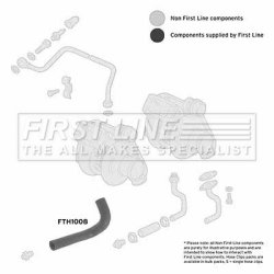 Charge Air Hose FIRST LINE FTH1008 OE Ref 98499133