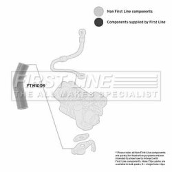 Charge Air Hose FIRST LINE FTH1009 OE Ref 46456294
