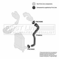 Charge Air Hose FIRST LINE FTH1014 OE Ref 46830830