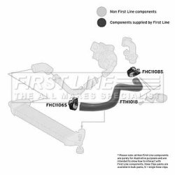 Charge Air Hose FIRST LINE FTH1018 OE Ref 46779537