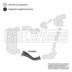 Charge Air Hose FIRST LINE FTH1024 OE Ref 1498556080