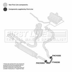 Charge Air Hose FIRST LINE FTH1030 OE Ref 51901749