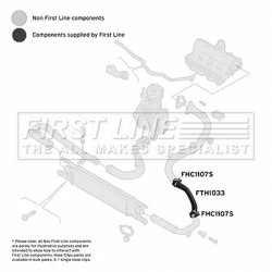 Charge Air Hose FIRST LINE FTH1033 OE Ref 51901752