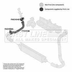 Charge Air Hose FIRST LINE FTH1038 OE Ref 51780450
