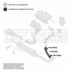Charge Air Hose FIRST LINE FTH1039 OE Ref 55703081