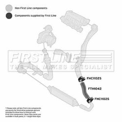 Charge Air Hose FIRST LINE FTH1042 OE Ref 55703078
