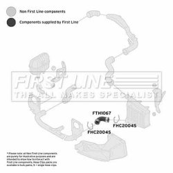 Charge Air Hose FIRST LINE FTH1067 OE Ref 3B0 145 834 AC