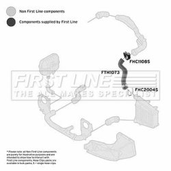 Charge Air Hose FIRST LINE FTH1073 OE Ref 8E0145745B
