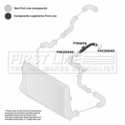 Charge Air Hose FIRST LINE FTH1076 OE Ref 1K0 145 838 N