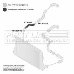 Charge Air Hose FIRST LINE FTH1078 OE Ref 1K0 145 832 B