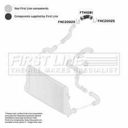 Charge Air Hose FIRST LINE FTH1081 OE Ref 1K0 145 790 C