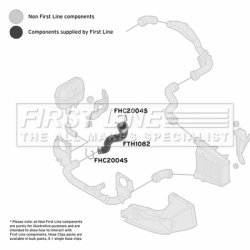 Charge Air Hose FIRST LINE FTH1082 OE Ref 3B0 145 828 G