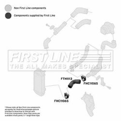 Charge Air Hose FIRST LINE FTH1113 OE Ref 6Q0 145 832 J