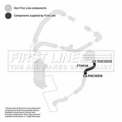 Charge Air Hose FIRST LINE FTH1116 OE Ref 6X0145828A