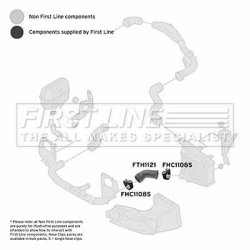 Charge Air Hose FIRST LINE FTH1121 OE Ref 8E0145837A