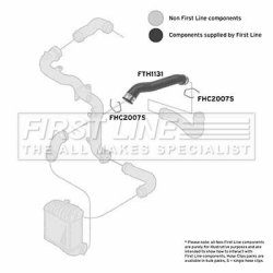 Charge Air Hose FIRST LINE FTH1131 OE Ref 1J0 145 828 R