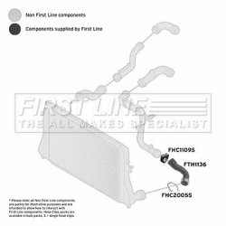 Charge Air Hose FIRST LINE FTH1136 OE Ref 1K0 145 834 AR