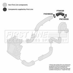 Charge Air Hose FIRST LINE FTH1139 OE Ref 6Q0 145 838 D