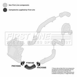 Charge Air Hose FIRST LINE FTH1140 OE Ref 6Q0 145 832 D