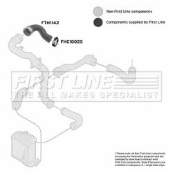 Charge Air Hose FIRST LINE FTH1142 OE Ref 1J0 145 838 T